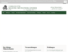Tablet Screenshot of kleine-muensterlaender.org
